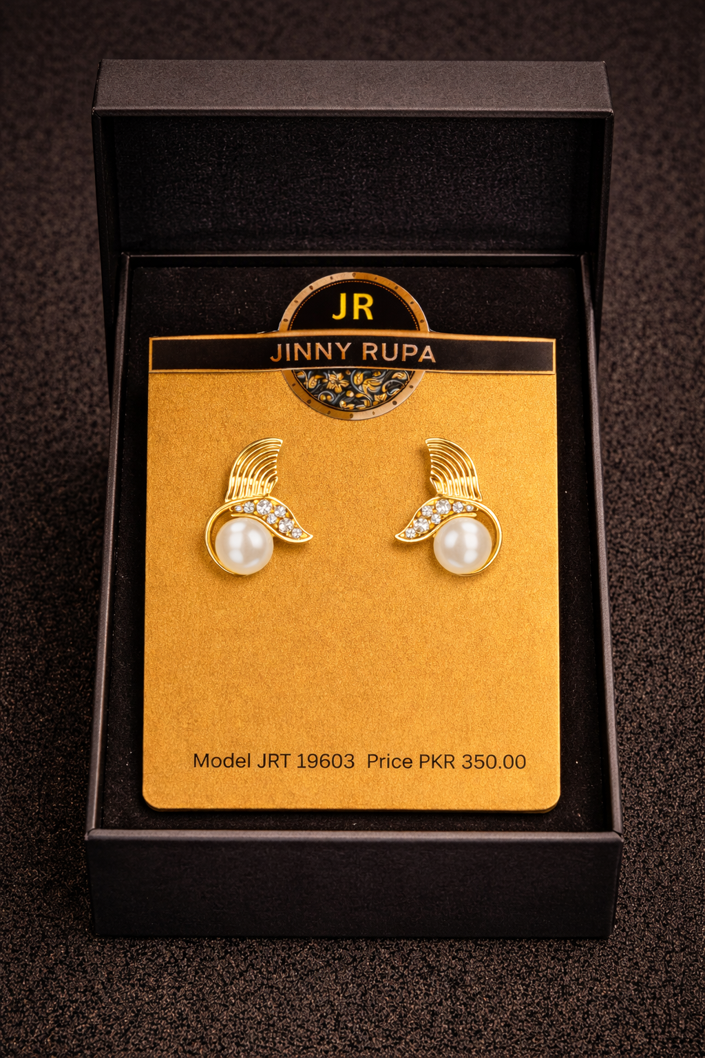 Pearl Wing Stud Earrings JRT19603 - Image 2