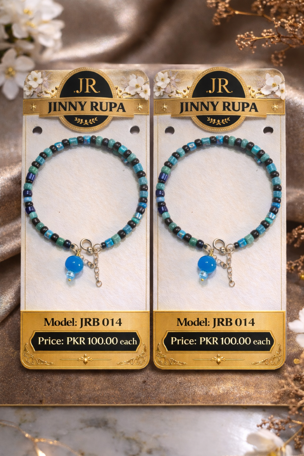 Turquoise Crystal Bracelet J
