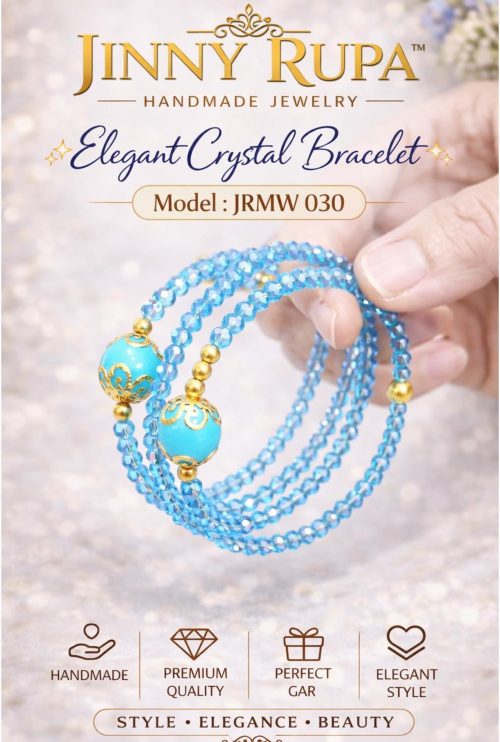 Handmade Multi-layer Wrap Crystal Bracelet by Jinny Rupa