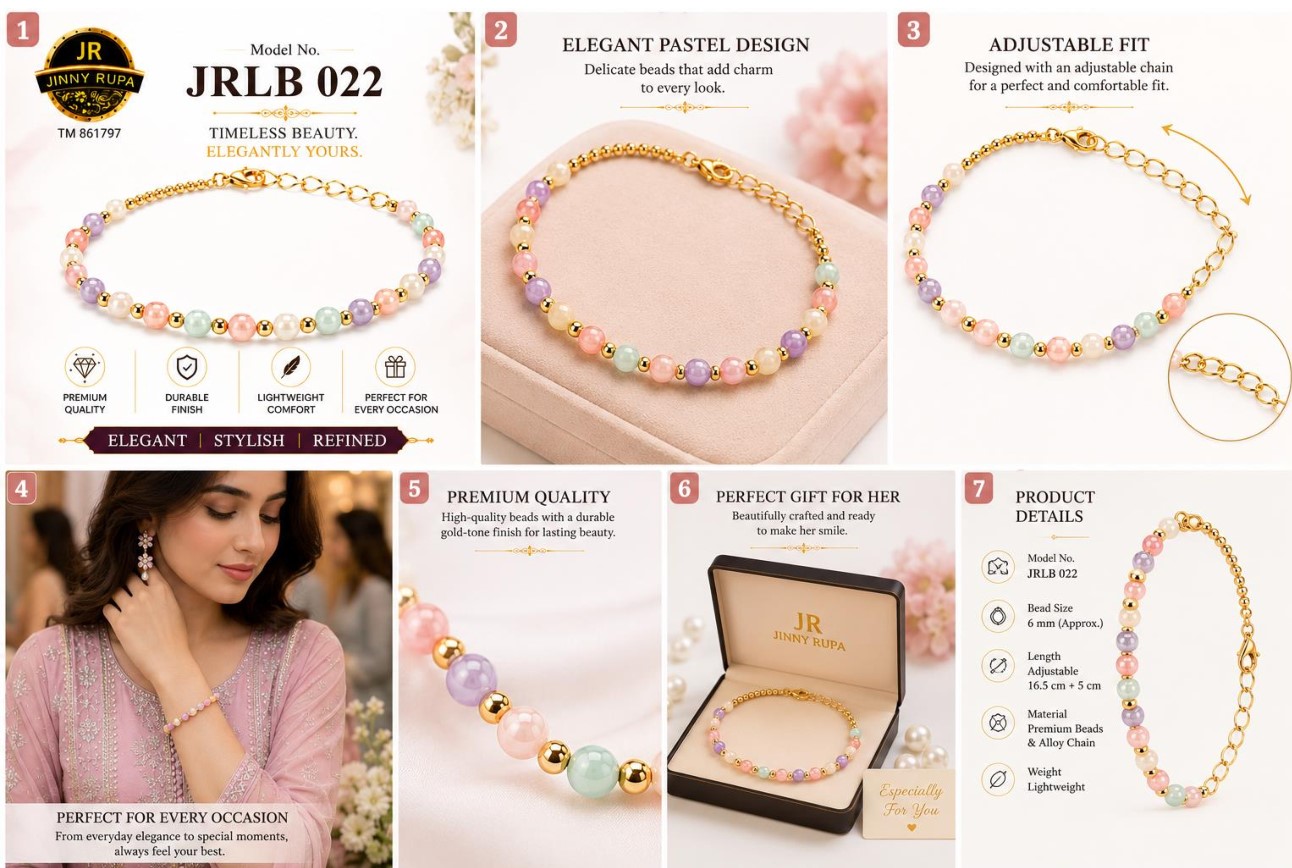 JRLB 022 Handmade Pastel Bracelet