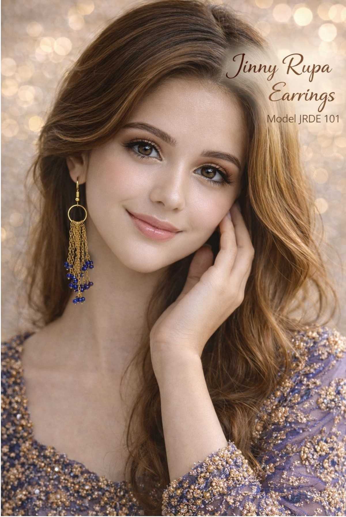 Gold Cascade Earrings