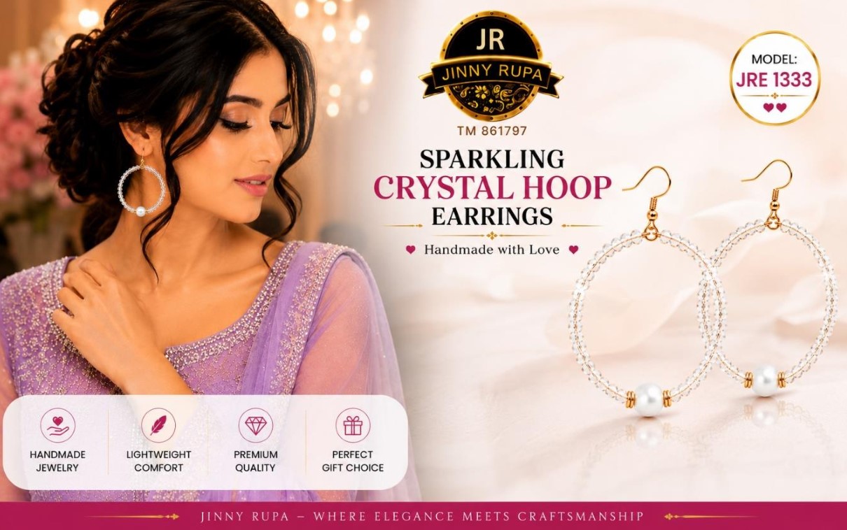 Crystal Hoop Earrings
