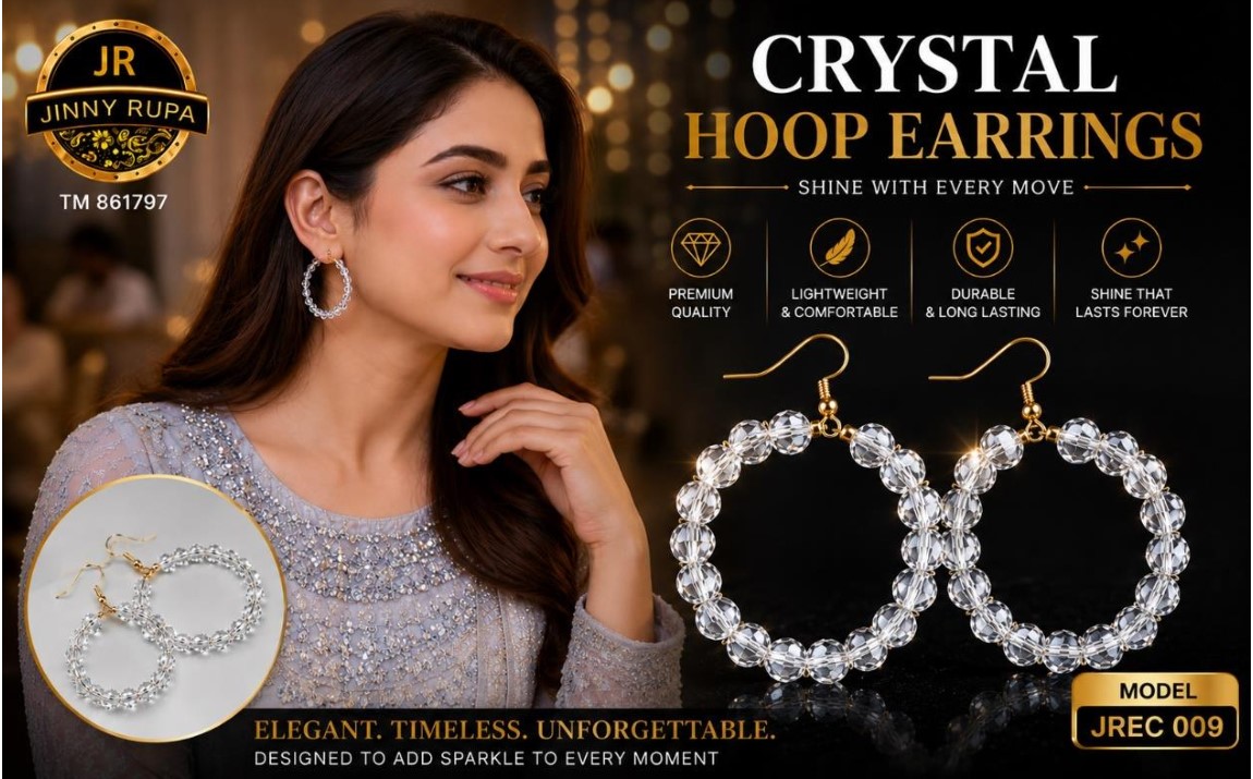 Crystal Hoop Earrings