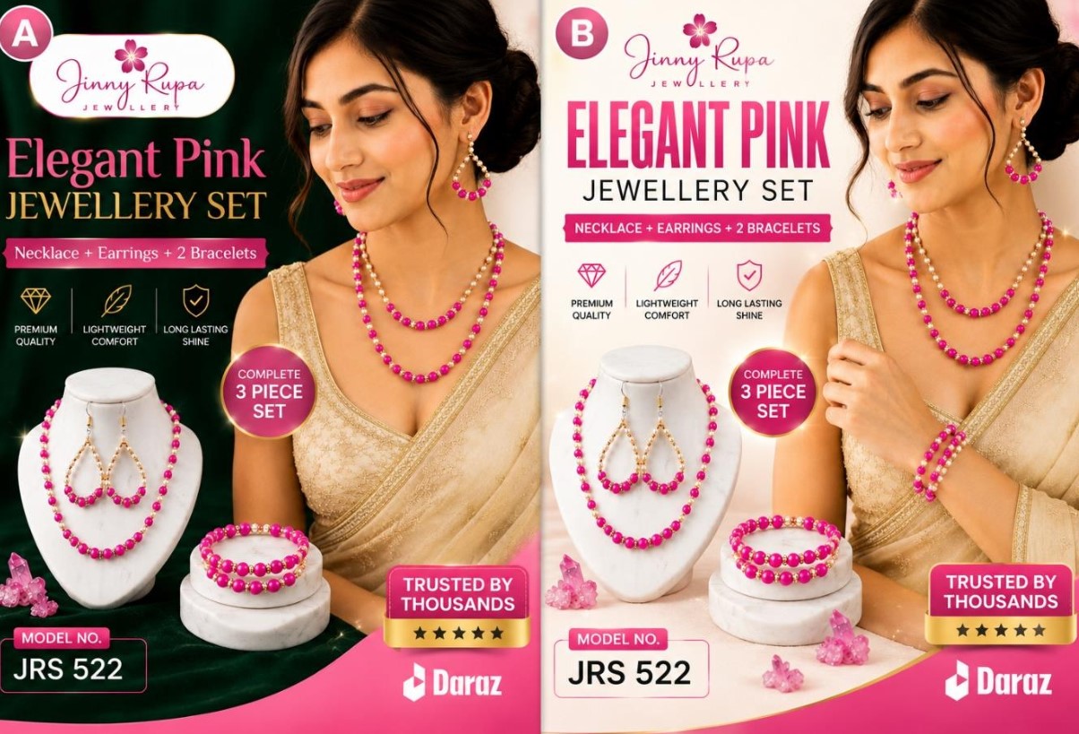 pink jewelry set