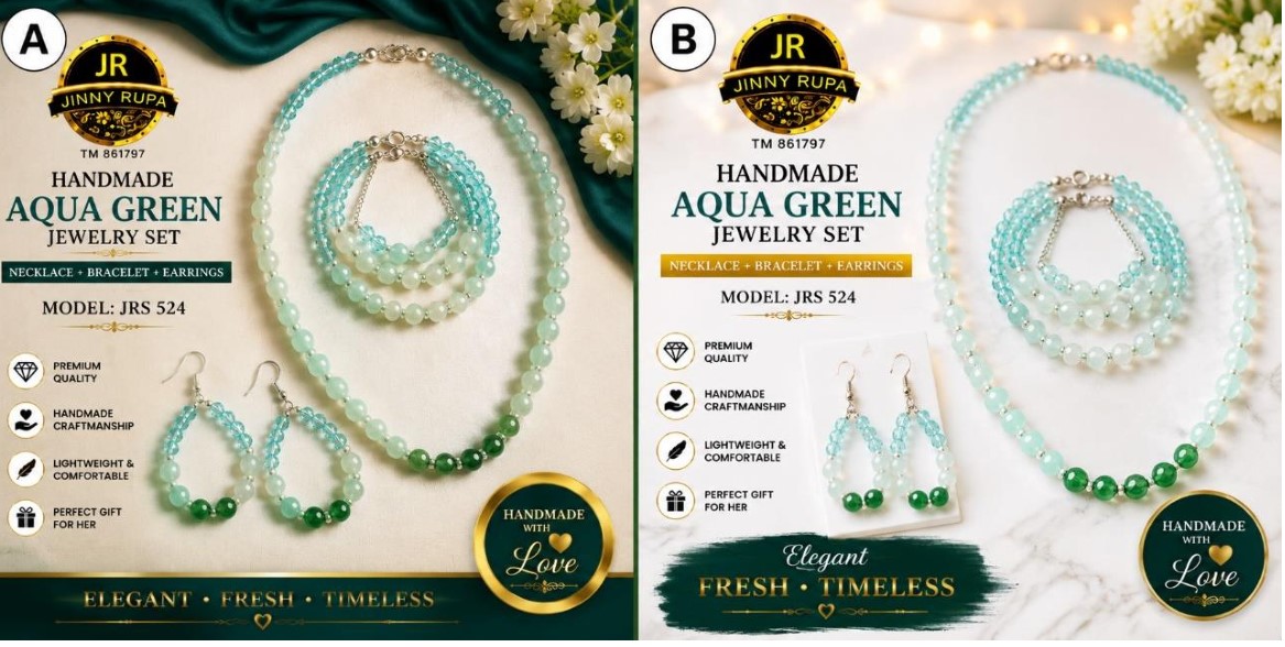 Aqua Green Jewelry Set